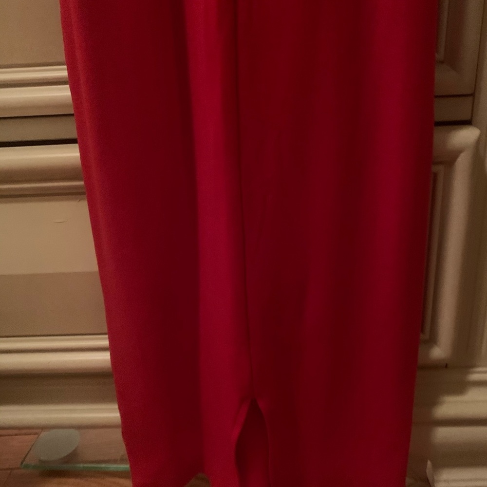 Red American apparel midi dress